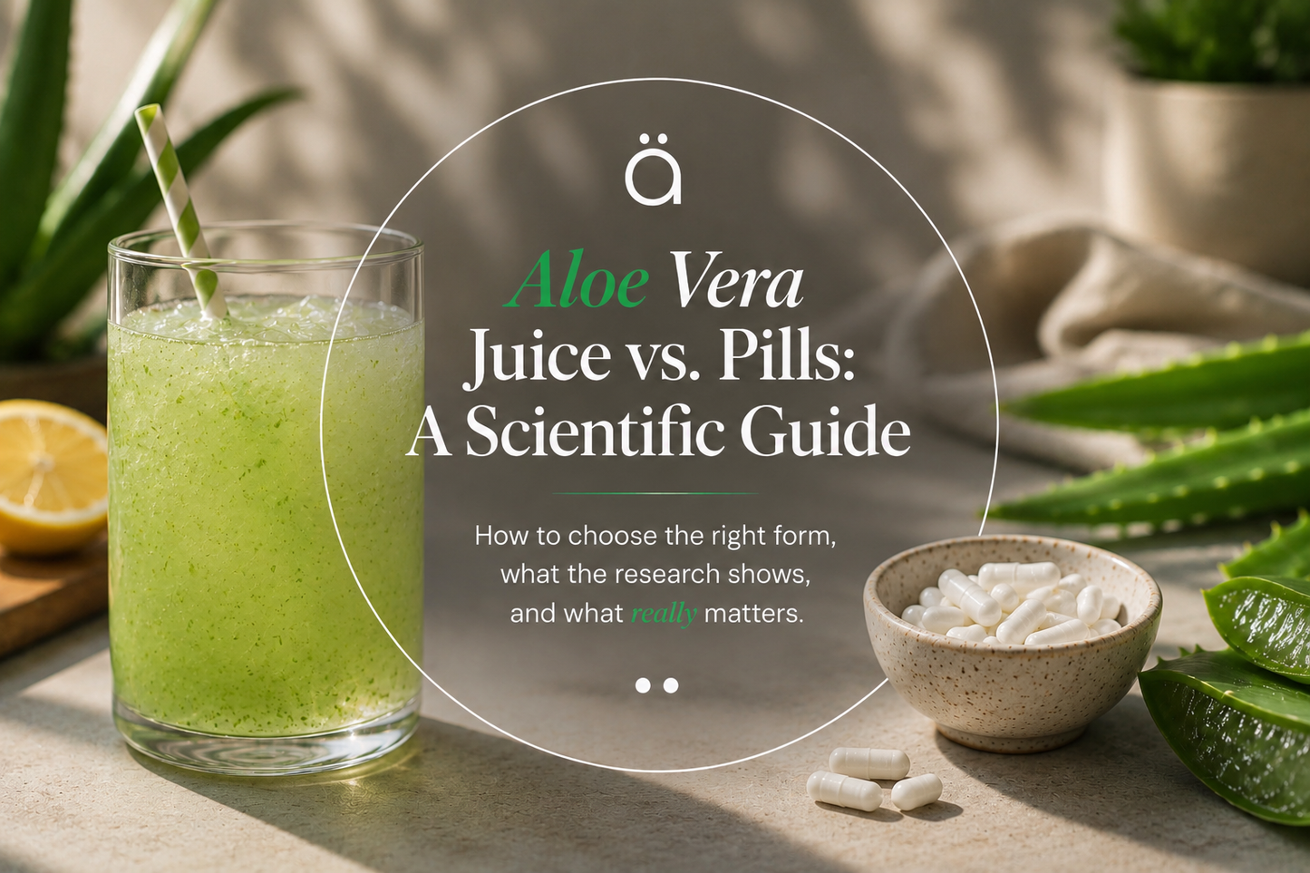 Oral Aloe Vera Products – Juice VS Pills: A Science-First Guide