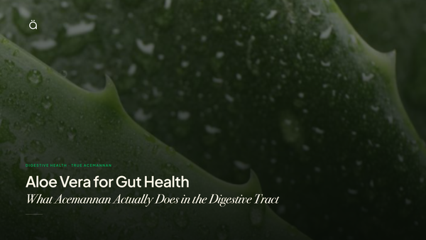 Aloe Vera for Gut Health: What Acemannan Actually Does in the Digestive Tract