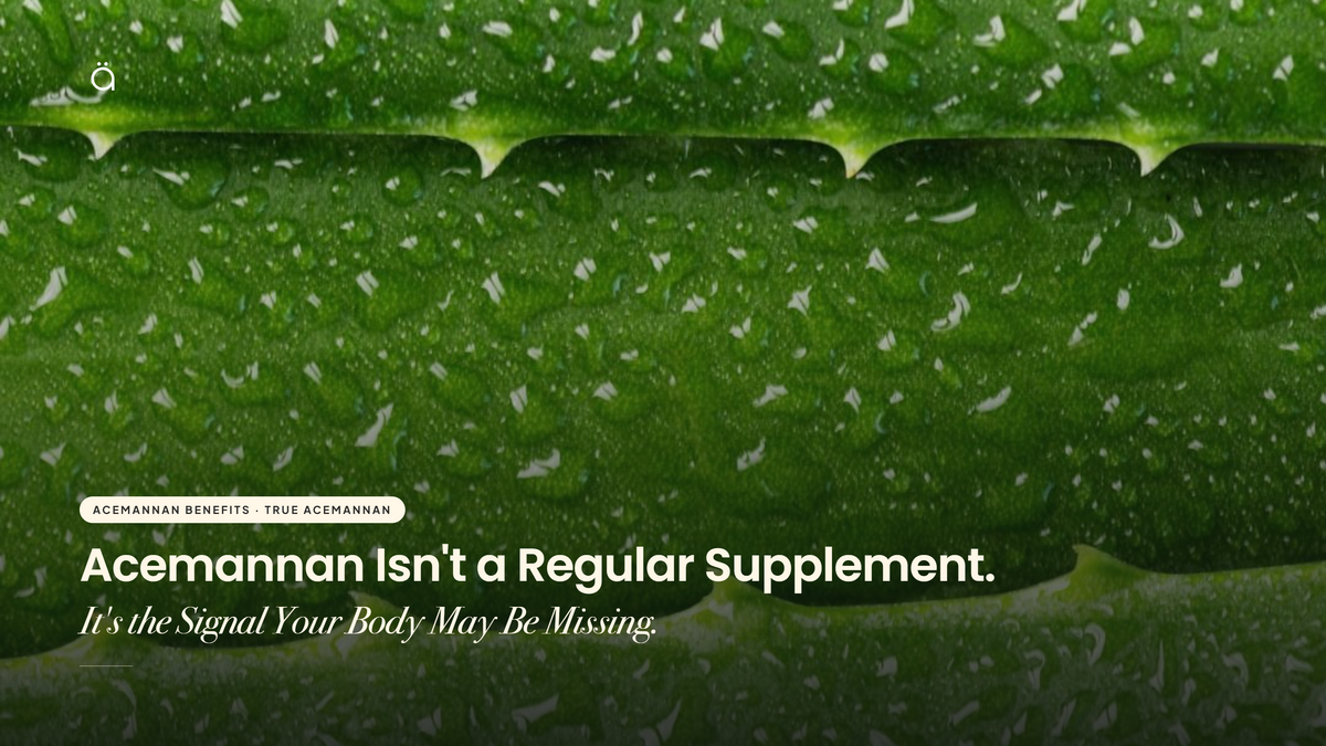 Acemannan Isn't a Regular Supplement. It's the Signal Your Body May Be Missing.