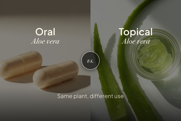 Oral vs Topical Aloe Vera: Same Plant, Different Use