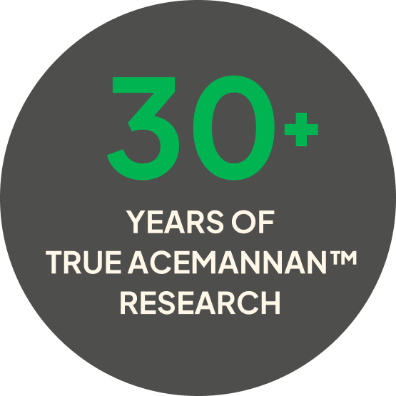 30+ Years of True Acemannan Research