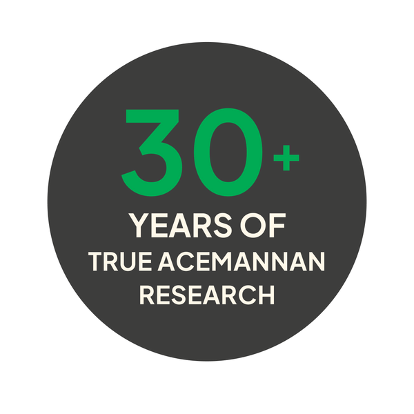 30+ Years of True Acemannan Research