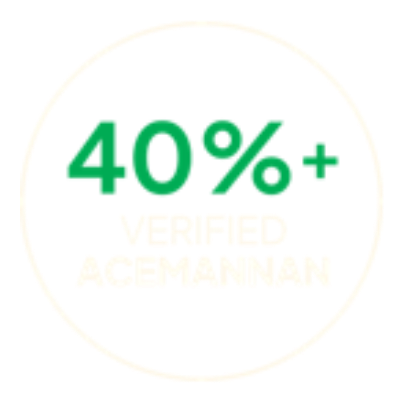 40%+ verified acemannan
